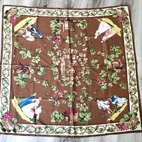Vintage Hermes Scarf Paris 1700s Style - Picture 1 of 5